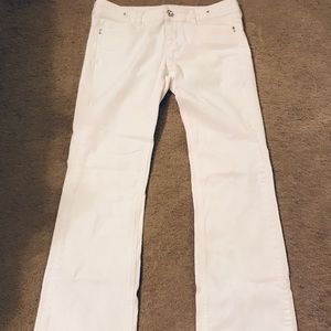 WHBM white pants-light jean material